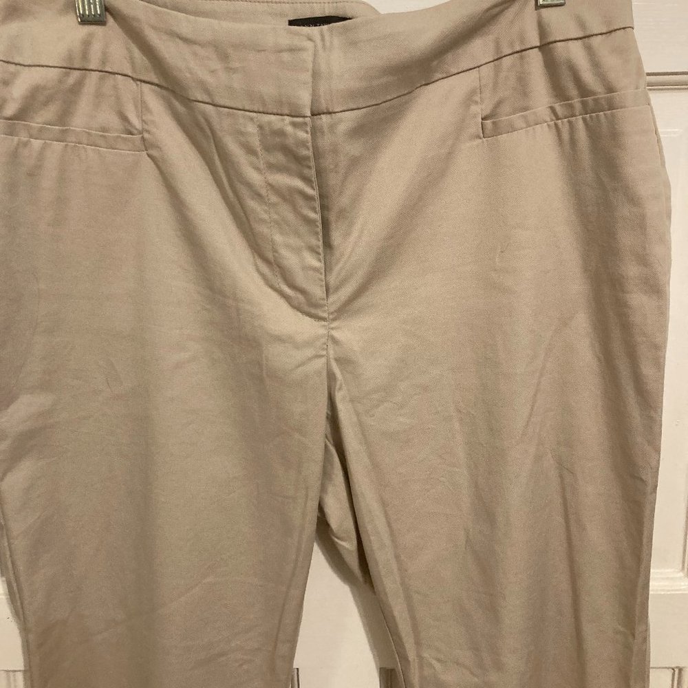 Ann Taylor Factory Tan Cropped Pants, Women's Size 6